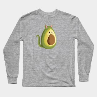 Avocado Cat Long Sleeve T-Shirt